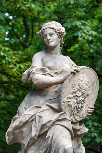 Statue Pietra Arenaria Nel Giardino Sassone Varsavia Polonia Realizzato Prima — Foto Stock