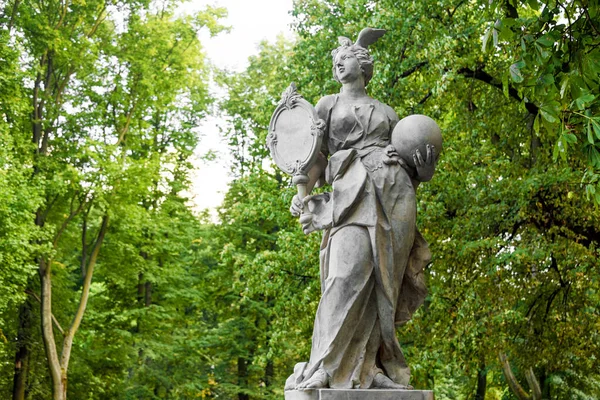 Statues Grès Dans Jardin Saxon Varsovie Pologne Réalisé Avant 1745 — Photo