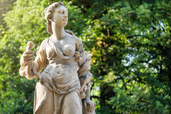 Statues Grès Dans Jardin Saxon Varsovie Pologne Réalisé Avant 1745 — Photo