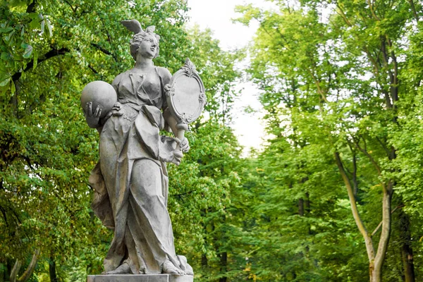 Statues Grès Dans Jardin Saxon Varsovie Pologne Réalisé Avant 1745 — Photo