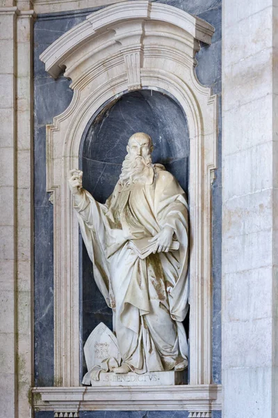 Benedictus Staty Mafra National Palace Lisboa Portugal — Stockfoto