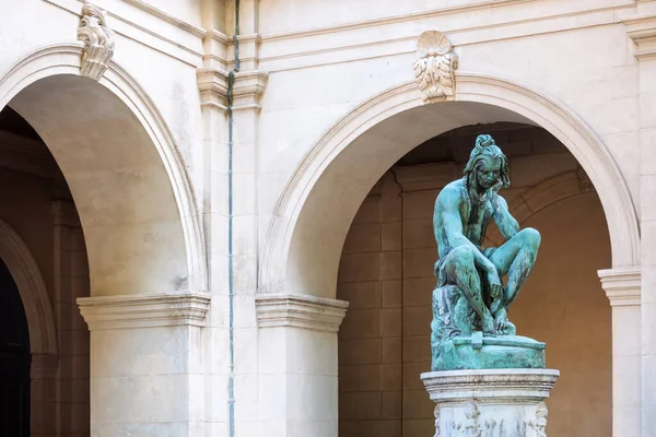 Escultura Museo Bellas Artes Lyon Francia Estatuas Parque Del Palais —  Fotos de Stock