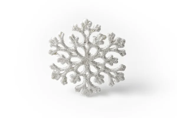 White Snowflake on a white background. Winter symbol — Stock Photo, Image