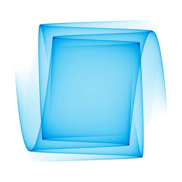 Сині прозорі хвилі на білому тлі. Абстрактна фонова ілюстрація з місцем для тексту. Дизайн шаблону брошури . — стокове фото