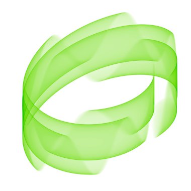 Beyaz zemin üzerine yeşil şeffaf dalgalar. Arka plan illüstrasyon metniniz için yer ile. Broşür tasarım şablonu.