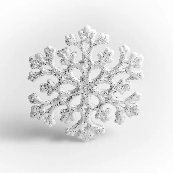 White Snowflake on a white background. Winter symbol — Stock Photo, Image