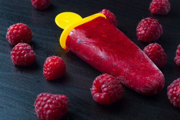 ice lolly raspberries