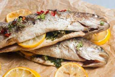 Kızarmış alabalık 