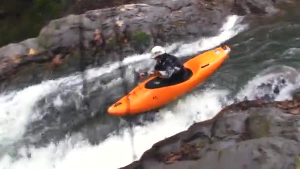 Kayak extremo en Veracruz, México, cámara lenta — Vídeo de stock