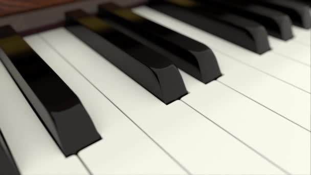 Klávesnice klasického klavíru — Stock video