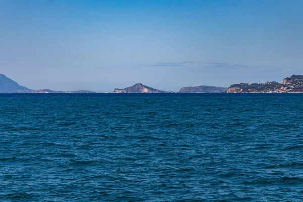 Ischia 'daki Aragon şatosunun deniz manzarası
