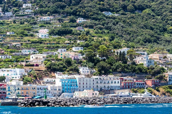 Capri Insel Hafen Teil Kampaniens Bucht Von Neapel Italien Eine — Stockfoto