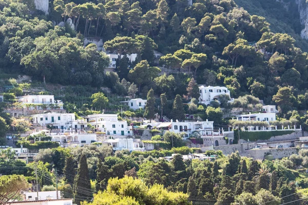 Capri Adası Campania Nın Bir Kısmı Napoli Körfezi Talya Turistik — Stok fotoğraf