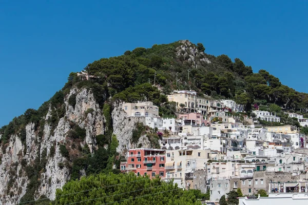 Capri Adası Campania Nın Bir Kısmı Napoli Körfezi Talya Turistik — Stok fotoğraf