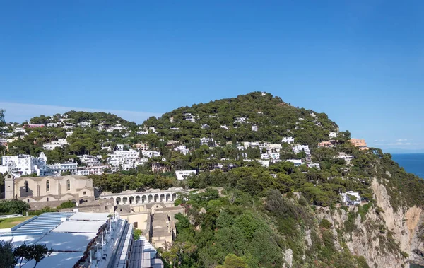 Capri Ilha Porto Parte Campânia Bay Nápoles Itália Uma Atração — Fotografia de Stock