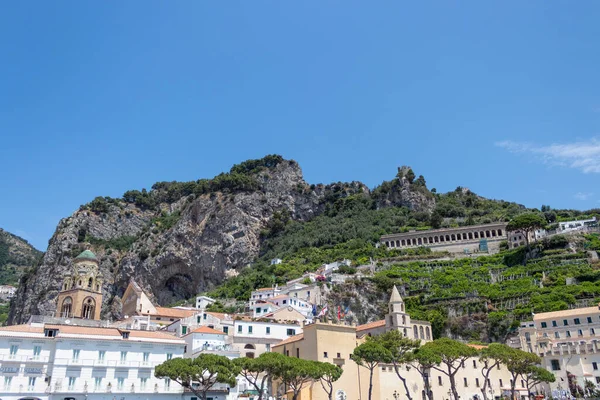 Güzel Amalfi Sahili Positano Kasabası Amalfi Sahili Mimarisi — Stok fotoğraf