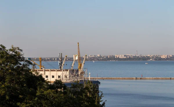 Odessa 'da Karadeniz kıyısında, Liman kıyısında.