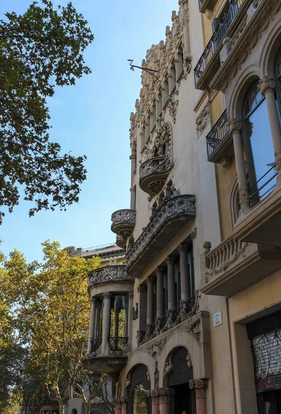 Barcelona Spain Oct 2019 Architecture Residential Building Style Gaudi Barcelona — Stock Photo, Image