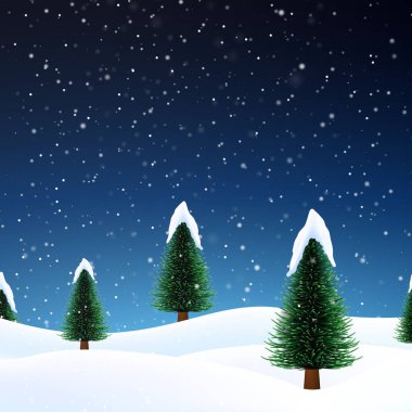 Düşen kar parçacıkları kara zemin üzerinde izole edilmiş buz etkisi. Karlı bir arka plan. Kar yığınları. Kar yağışı. Açık mavi gökyüzü. Kar fırtınası. Çizgi film duvar kâğıdı. Soğuk hava. Kış mevsimi.