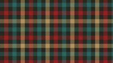 Damalı tartan ekoseli kumaş, yeşil siyah beyaz deseni tekrar eder. Noel gingham dikişsiz desen. Kumaş ve baskı için Geometrik grafik vektör çizim arka plan tasarımı.