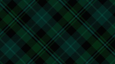 Damalı tartan ekoseli kumaş, yeşil siyah beyaz deseni tekrar eder. Noel gingham dikişsiz desen. Kumaş ve baskı için Geometrik grafik vektör çizim arka plan tasarımı.