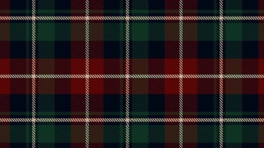 Damalı tartan ekoseli kumaş, yeşil siyah beyaz deseni tekrar eder. Noel gingham dikişsiz desen. Kumaş ve baskı için Geometrik grafik vektör çizim arka plan tasarımı.