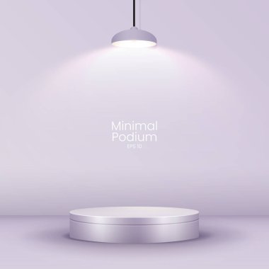 3D gerçekçi modern lüks stil parlak metalik podyum tezgahı temiz arka planda cam minimum duvar sahnesi. Güzellik kozmetik sunumu için kullan, vitrin modeli