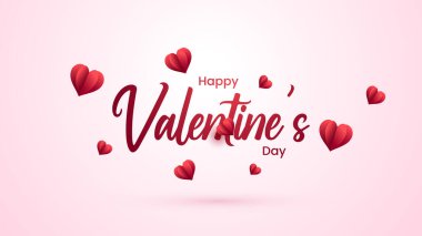Sevgililer Günü kartlarının vektör geçmişi kutlu olsun. Sevgililer Günü arkaplan dokusu, romantik düğün tasarımı. 3D Velentine Heart, Sevgililer Günü tebrik kartı. Bokeh arkaplanı.