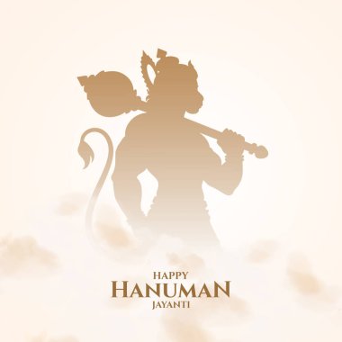 Hanuman Jayanti selamı, Tanrı Hanuman Arkaplan Tasarımı. Tanrı Hanuman 'ın doğum gününü kutlayan bir festival..