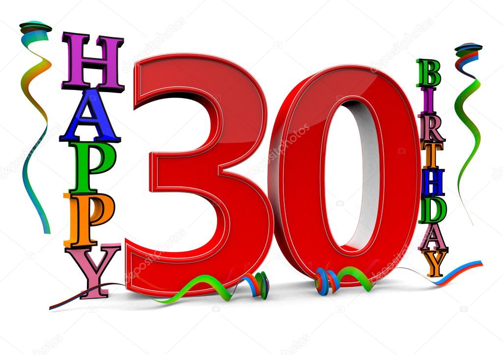 Alles zum 30. Geburtstag - Stockfotografie: lizenzfreie Fotos © jonaswolff 73021191  Depositphotos
