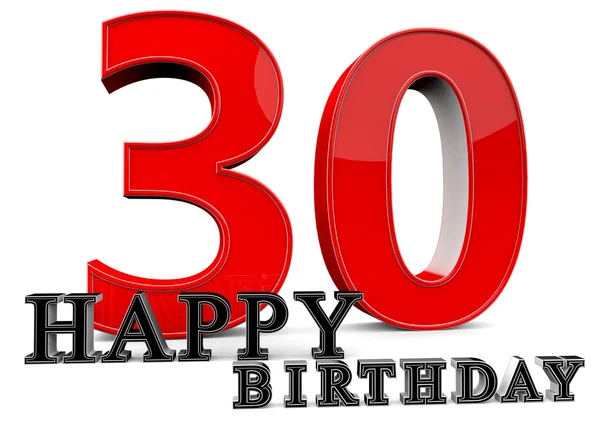 Happy 30th Birthday — Stock Photo, Image