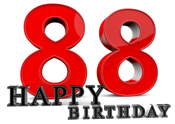 Happy 88th Birthday — Stock Photo, Image