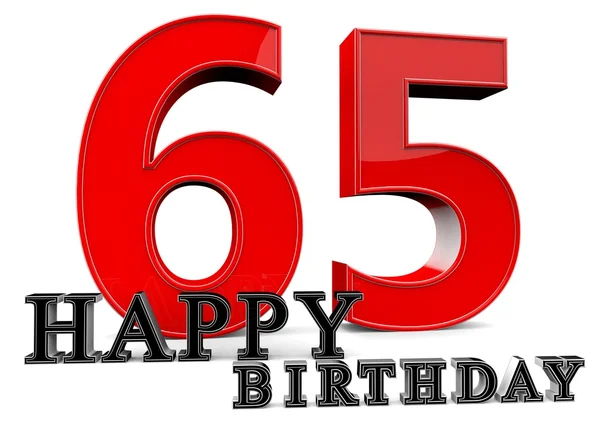 Happy 65th Birthday — Stock Photo, Image