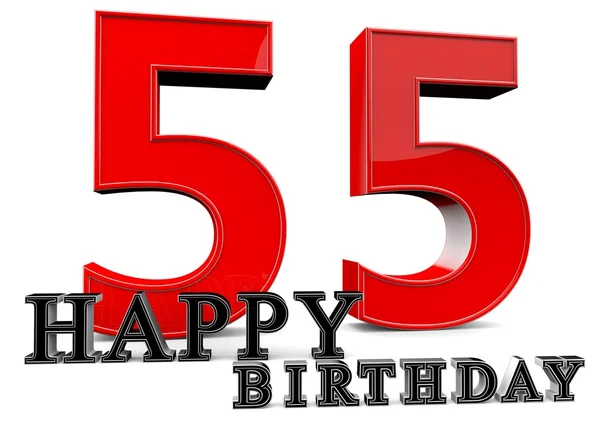 Happy 55th Birthday — Stock Photo, Image