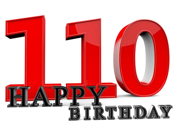 Alles Gute zum 110. Geburtstag — Stockfoto