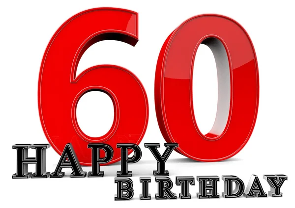 Happy 60th Birthday — Stock Photo, Image