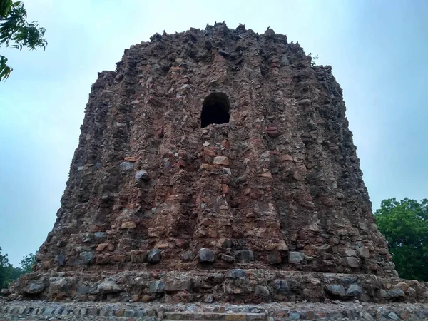 Alai Minar Una Torre Inacabada Complejo Qutub Cuya Construcción Fue — Foto de Stock