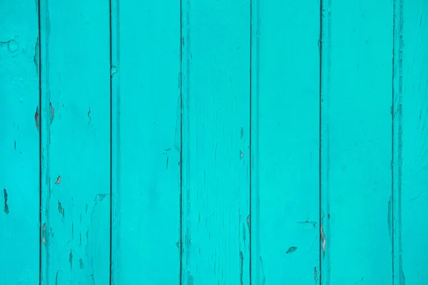 Old wooden background in green or turquoise color. — Stock Photo, Image