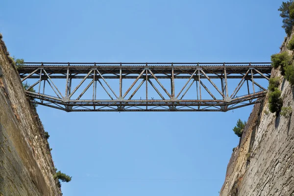 Bridges of the Channel of Corinth in Greece. — Stock Photo, Image