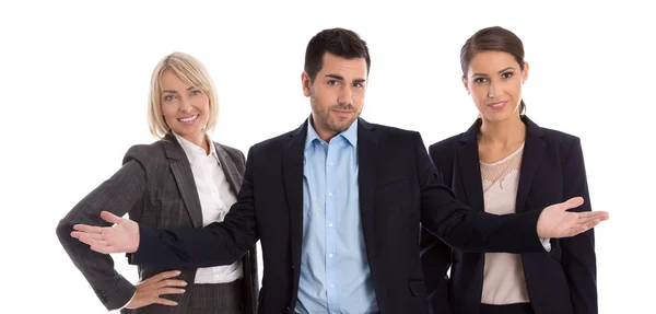 Gender gelijkheid concept: team van mensen uit het bedrijfsleven van vrouwelijke en mannelijke — Stockfoto