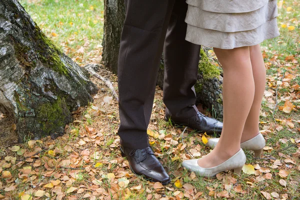 Meesteres relatie: man en vrouw hebben een datum geheim. — Stockfoto