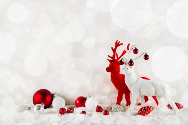 Şenlikli şık Noel arka planda klasik Renkler: kırmızı bir