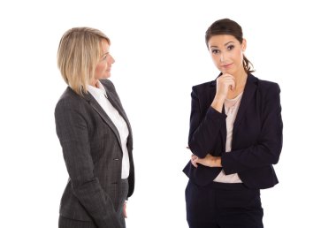 Birlikte konuşurken iki izole işkadını: kavram vücut la için