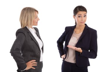 Birlikte konuşurken iki izole işkadını: kavram vücut la için