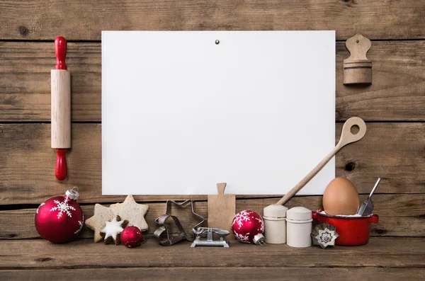 Hausgemachte Weihnachtsplätzchen. Backen mit rezepteigenen Keksen. woo — Stockfoto