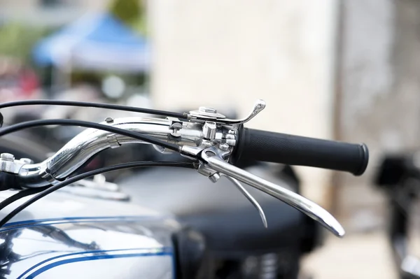 Klassieke motorfiets detail — Stockfoto