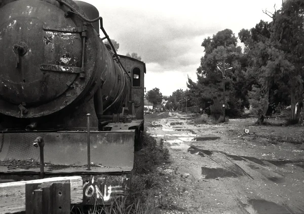 Train à vapeur abandonné Images De Stock Libres De Droits