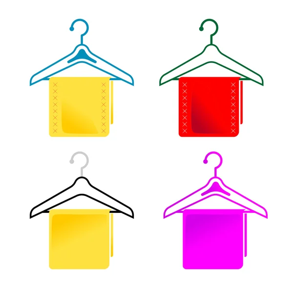 Hangers and cloth — Stock Photo, Image