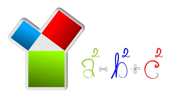 Twierdzenie Pitagorasa — Zdjęcie stockowe