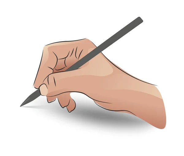 Hand met pen — Stockfoto